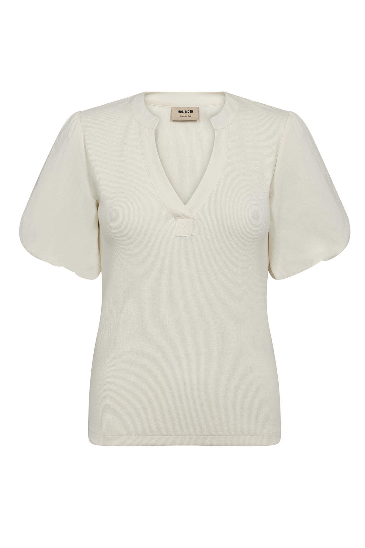 MMJada V-SS Puff Tee ECRU - 179020