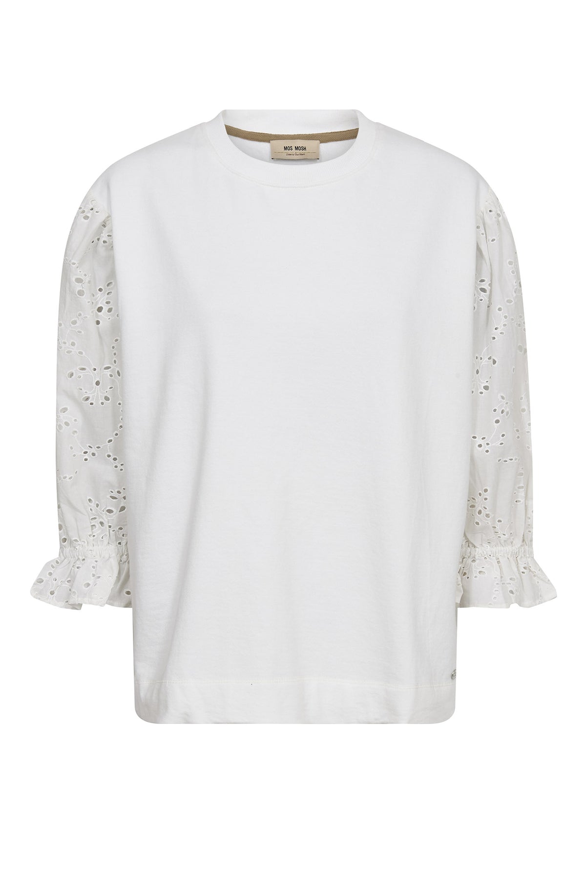 MMJaya 3/4 O-neck Sweatshirt White - 176850