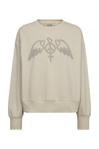 MMJaylin O-LS Sweatshirt Summer sand - 175480 Thumbnail