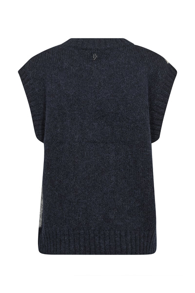 MMJennine Knit Vest Salute Navy - 183090 Thumbnail