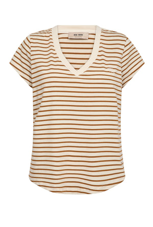 MMKala V-SS Stripe Tee Petrified Oak - 178690