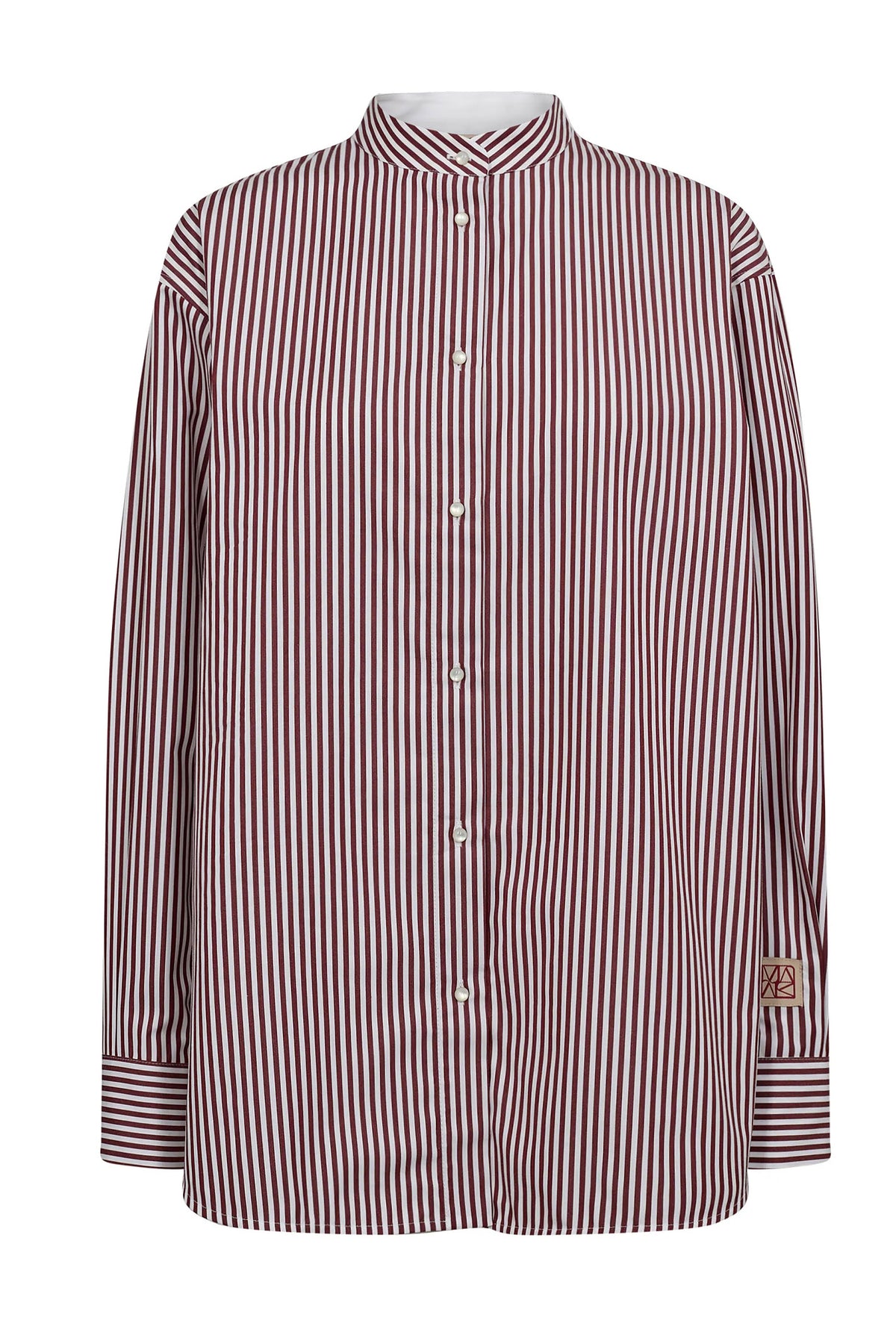 MMKaris Slim Stripe Shirt Cabernet - 180460