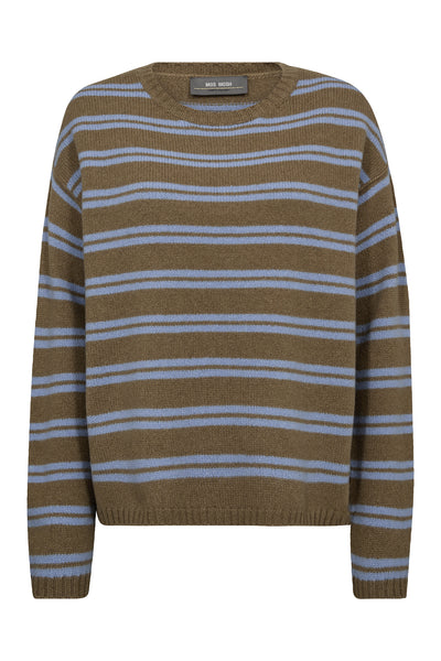MMKhai Two Stripe Knit True Camel - 173210 Thumbnail
