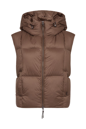 MMKiara Tally Down Vest Downtown Brown - 181370