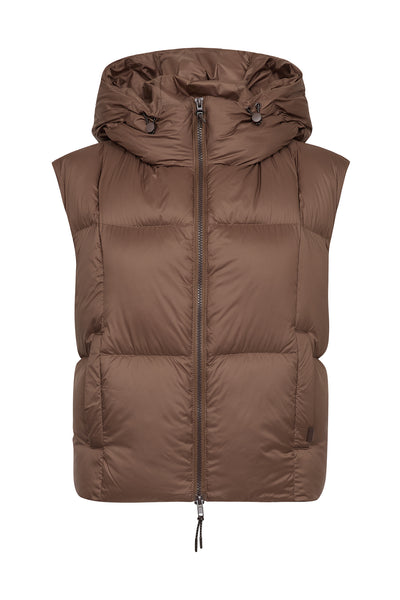 MMKiara Tally Down Vest Downtown Brown - 181370 Thumbnail
