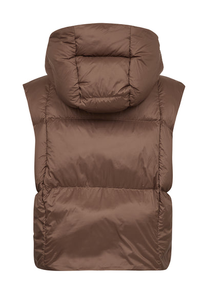 MMKiara Tally Down Vest Downtown Brown - 181370 Thumbnail