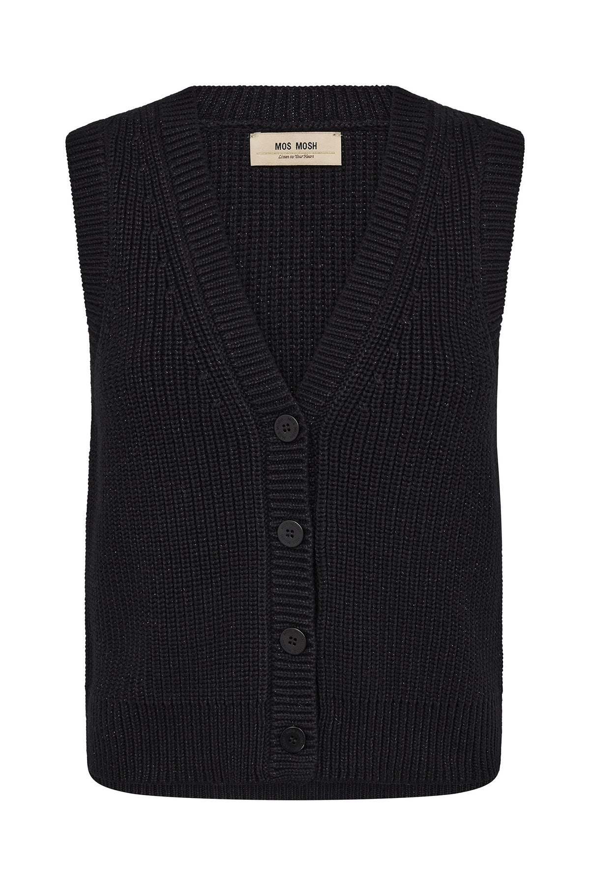 MMKirby Lux Knit Vest Black