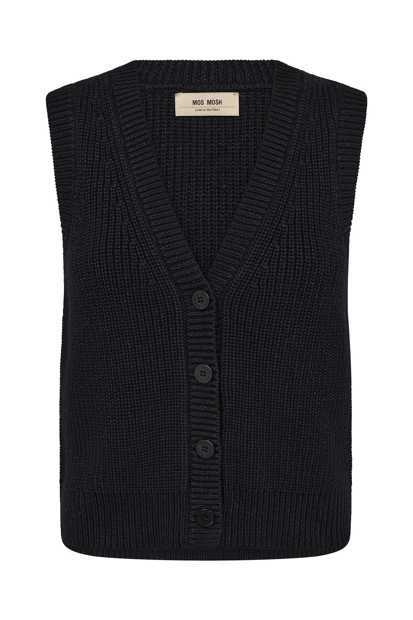 MMKirby Lux Knit Vest Black
