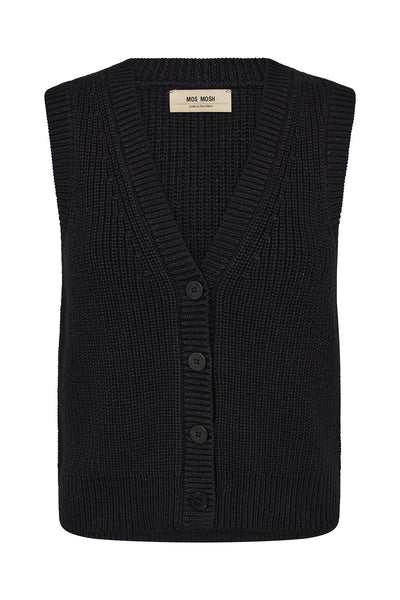 MMKirby Lux Knit Vest Black Thumbnail