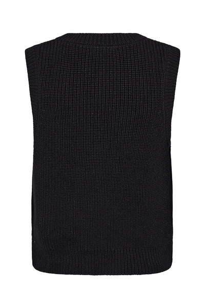 MMKirby Lux Knit Vest Black Thumbnail