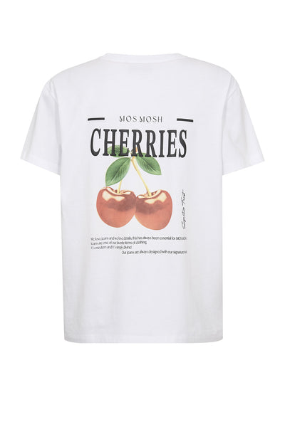 MMLail O-SS Cherry Tee White - 177200 Thumbnail