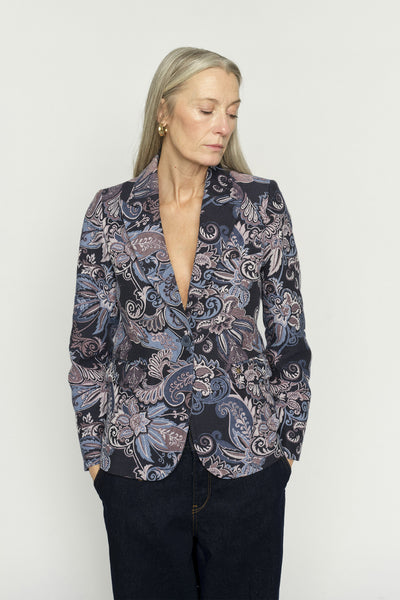 MMLanie Blaine Blazer Crown Blue - 178300 Thumbnail