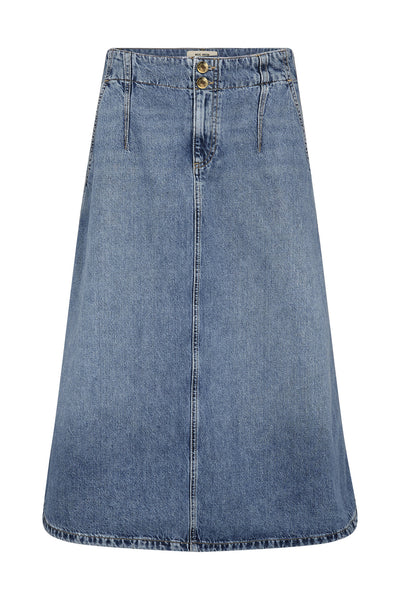 MMLeala Denim Skirt Mid Blue - 178130 Thumbnail