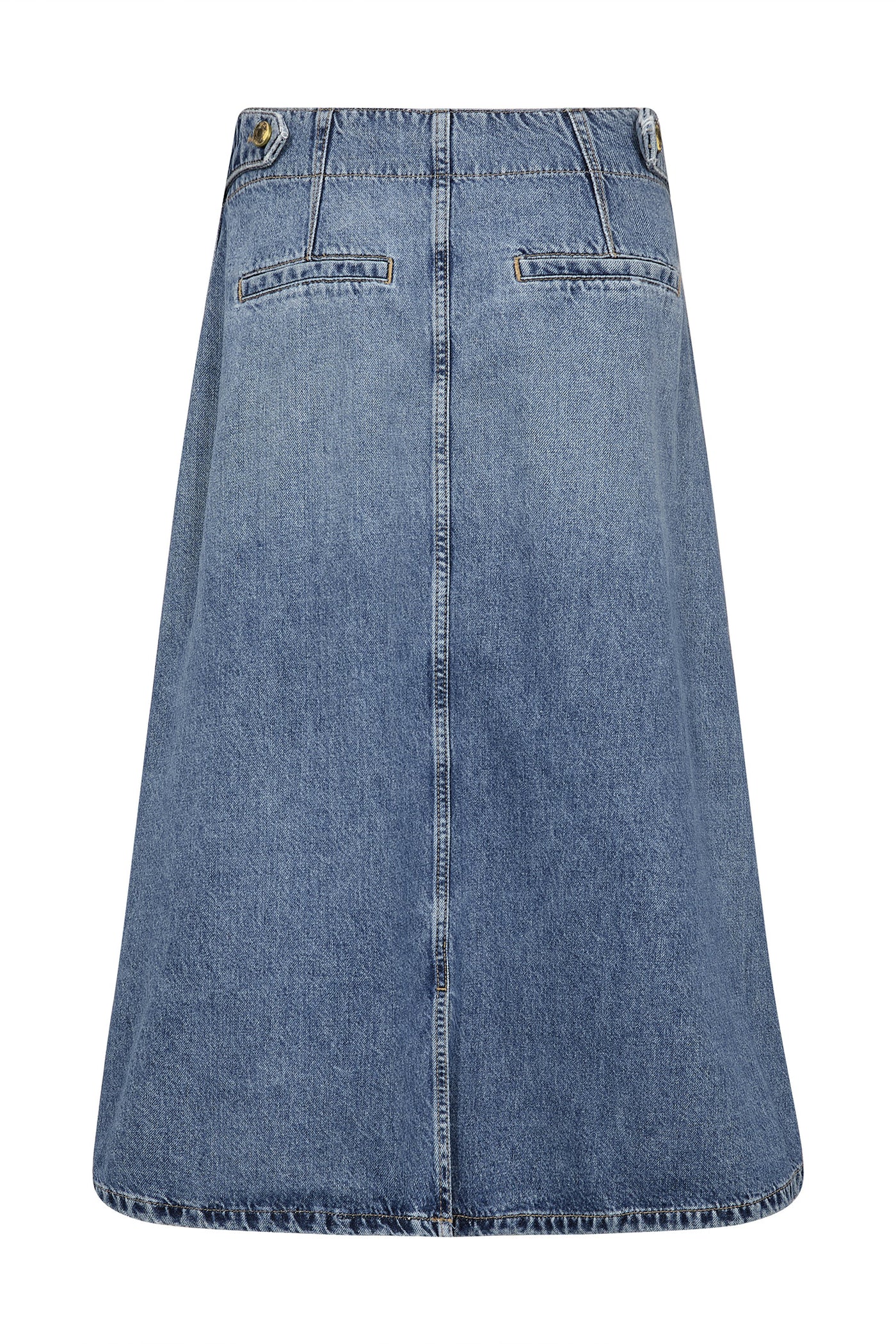 MMLeala Denim Skirt Mid Blue - 178130
