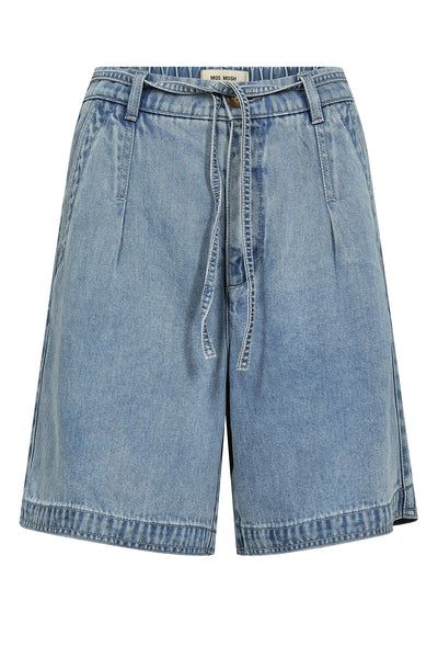 MMLeli Denim Shorts Light Blue - 178870 Thumbnail