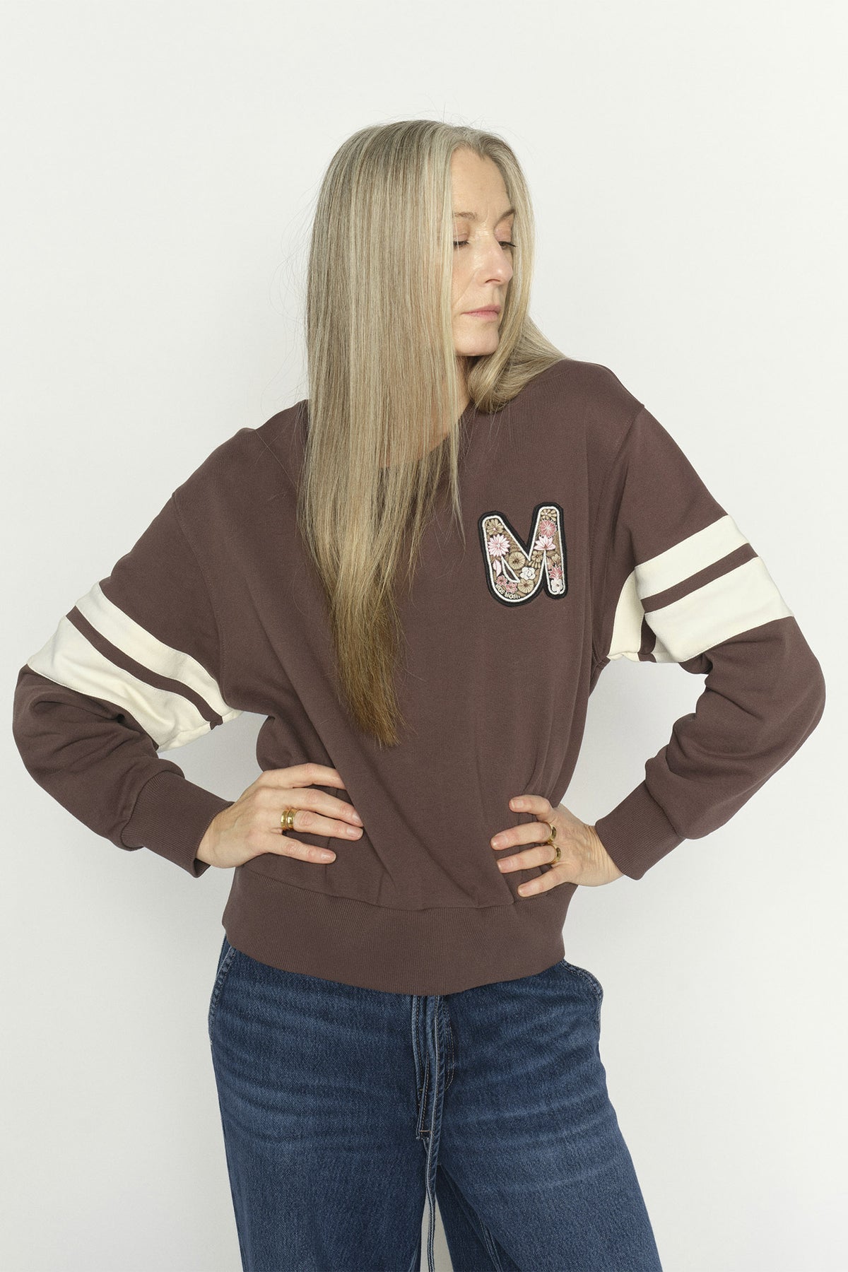MMLoc• O-LS Sweatshirt Coffee Quartz - 178280