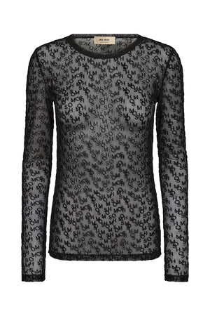 MMLoretta Mono Mesh Blouse Black