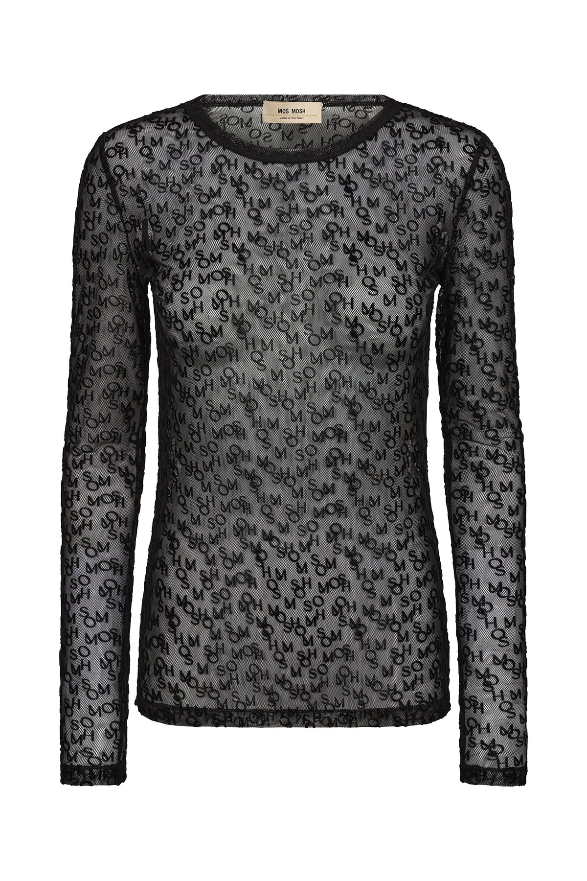MMLoretta Mono Mesh Blouse Black