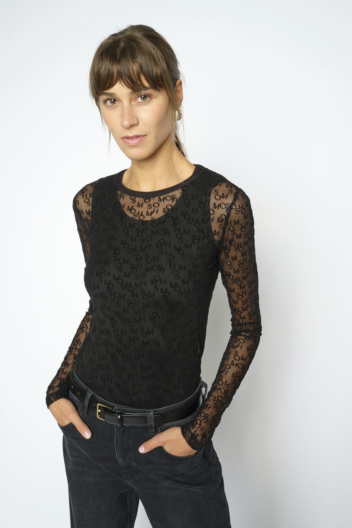 MMLoretta Mono Mesh Blouse Delicioso - 176020