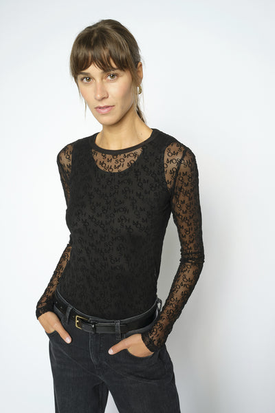 MMLoretta Mono Mesh Blouse Delicioso - 176020 Thumbnail
