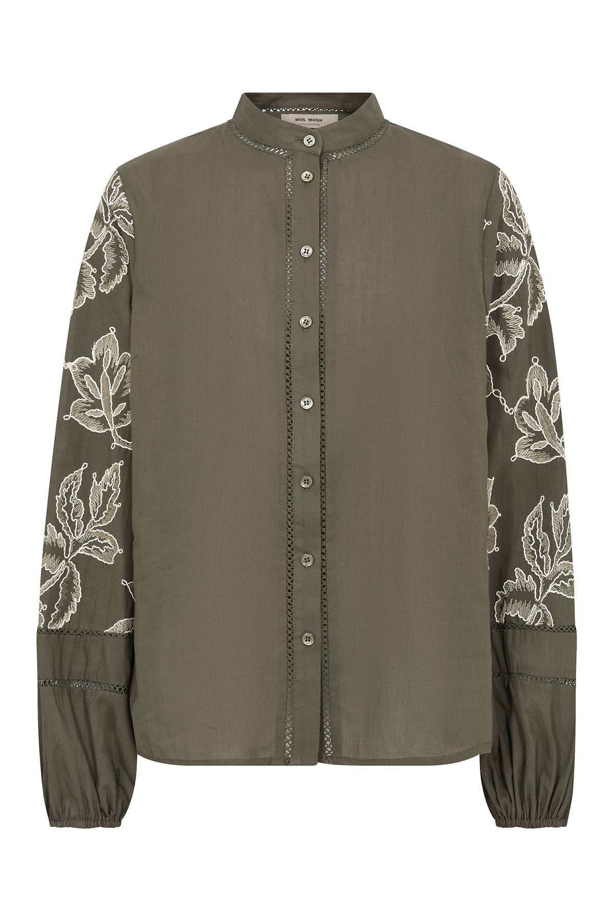 MMLouis Line Shirt Olive night - 177800
