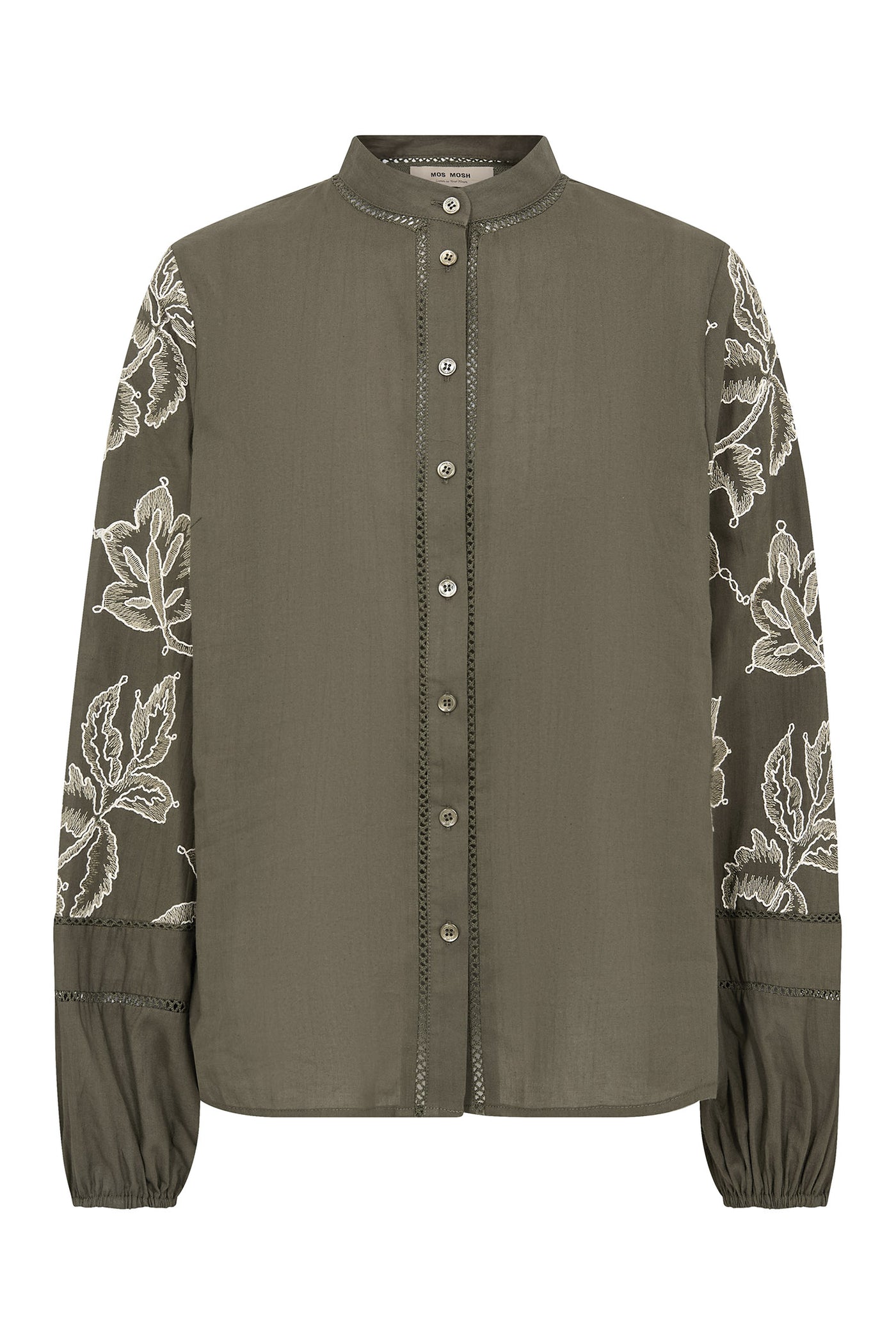 MMLouis Line Shirt Olive night - 177800