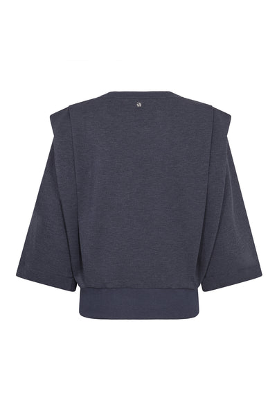 MMMae O-3/4 Sleeve Sweatshirt Salute Navy - 180790 Thumbnail