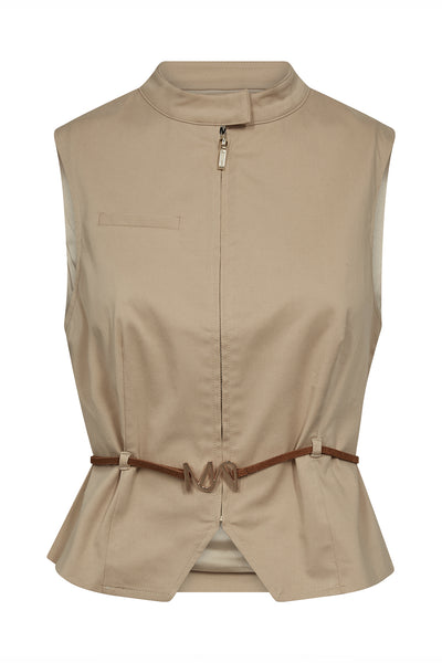 MMMai Tenca Vest Sesame - 179460 Thumbnail