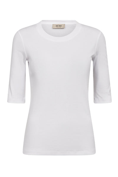 MMMali O-neck 3/4 Sleeve Tee White - 177500 Thumbnail