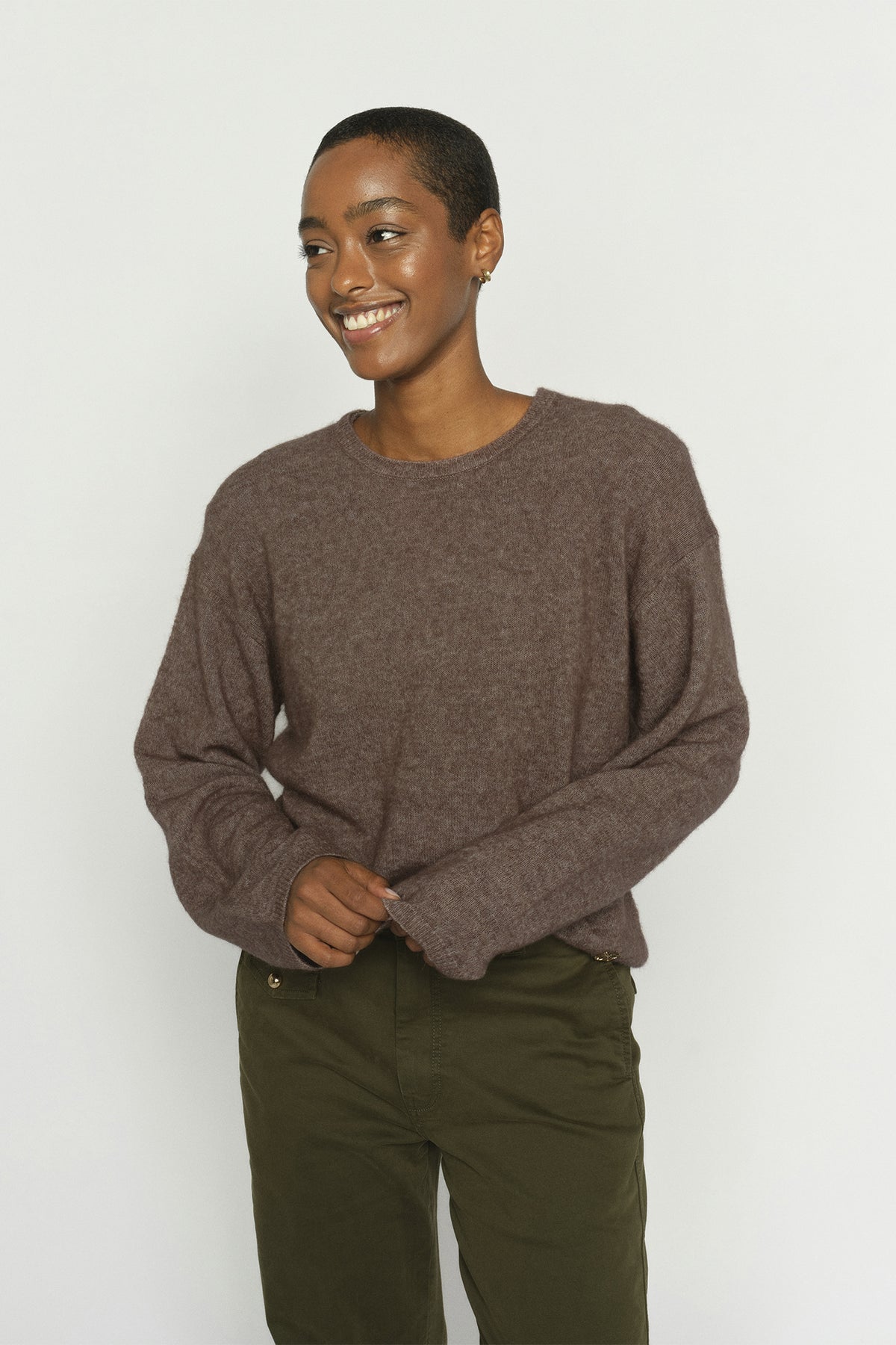 MMMape O-Neck Knit Coffee Quartz - 173310