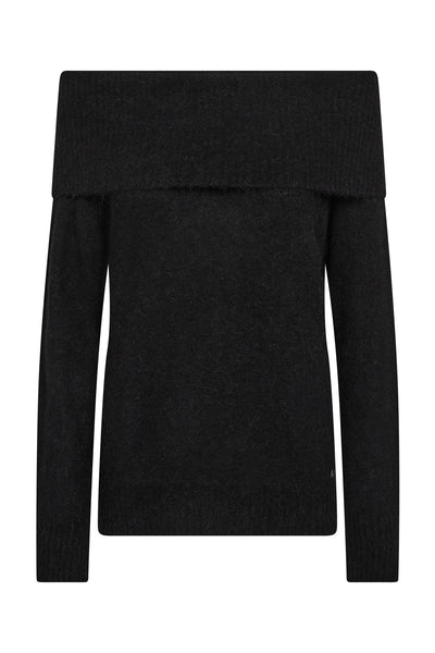 MMMape Off Shoulder Knit Black - 182180 Thumbnail