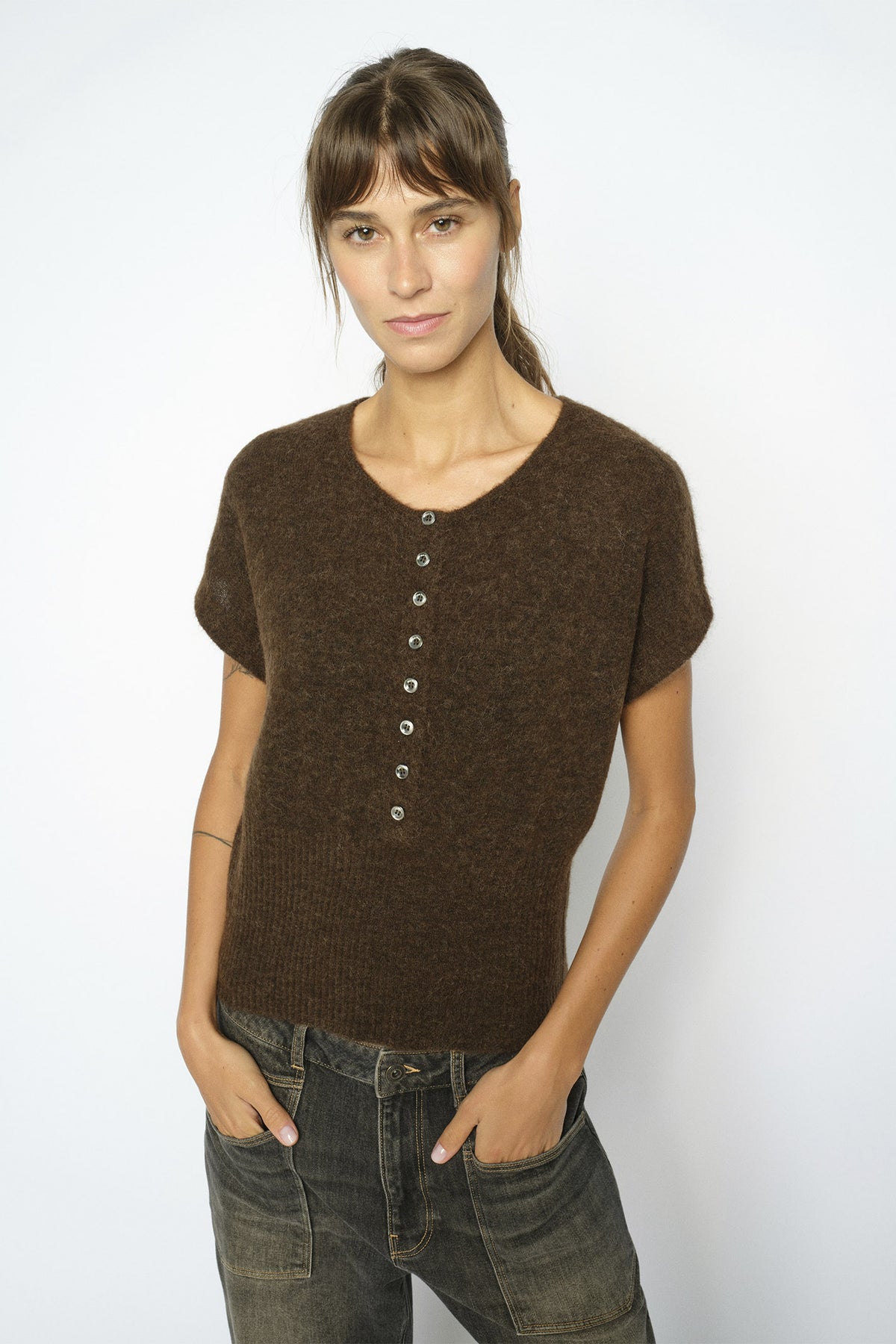 MMMape Sl Knit Top Delicioso - 182410