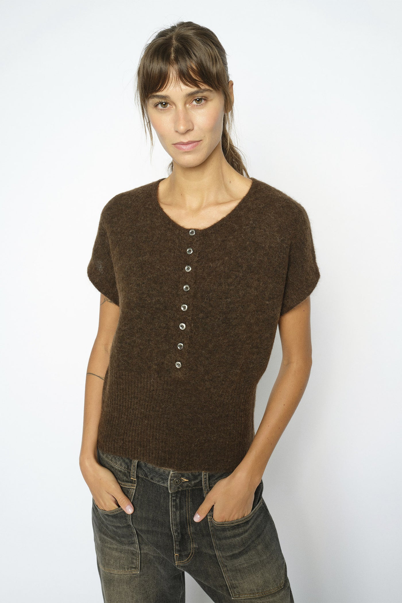 MMMape Sl Knit Top Delicioso - 182410
