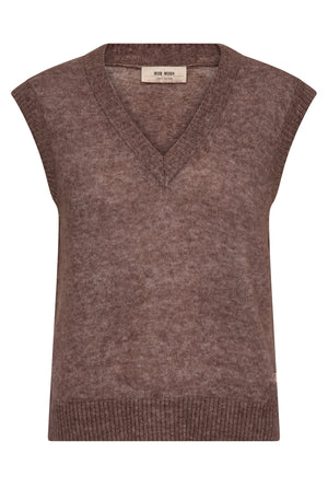 MMMape V-Neck Knit Vest Coffee Quartz - 177570