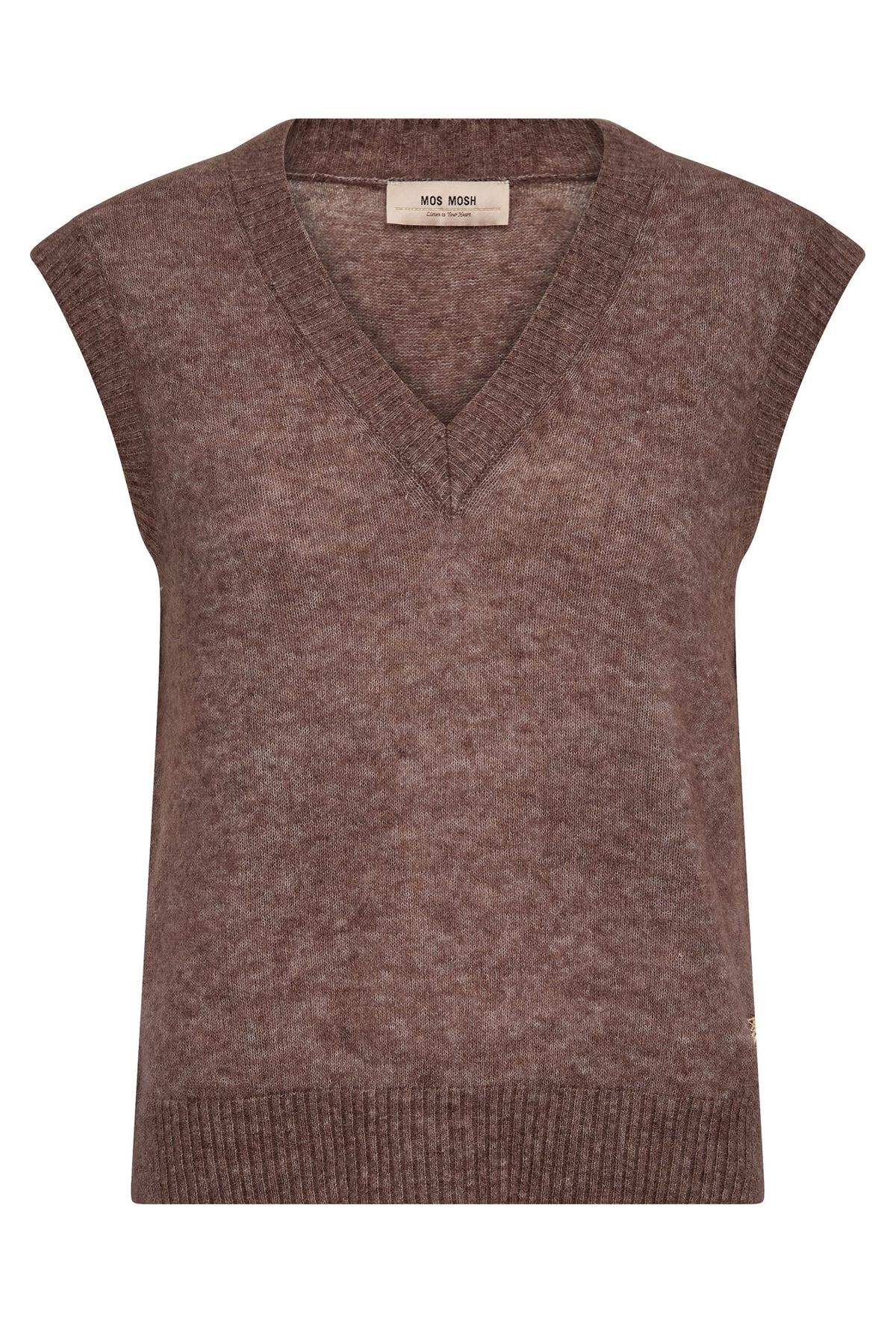 MMMape V-Neck Knit Vest Coffee Quartz - 177570