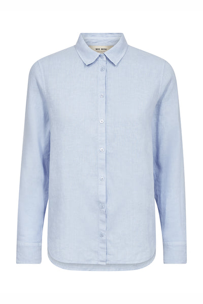 MMMartina Linen Shirt Brunnera Blue - 178790 Thumbnail