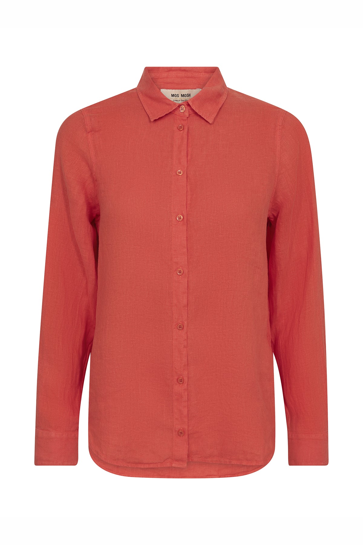 MMMartina Linen Shirt Spicy Orange - 178790