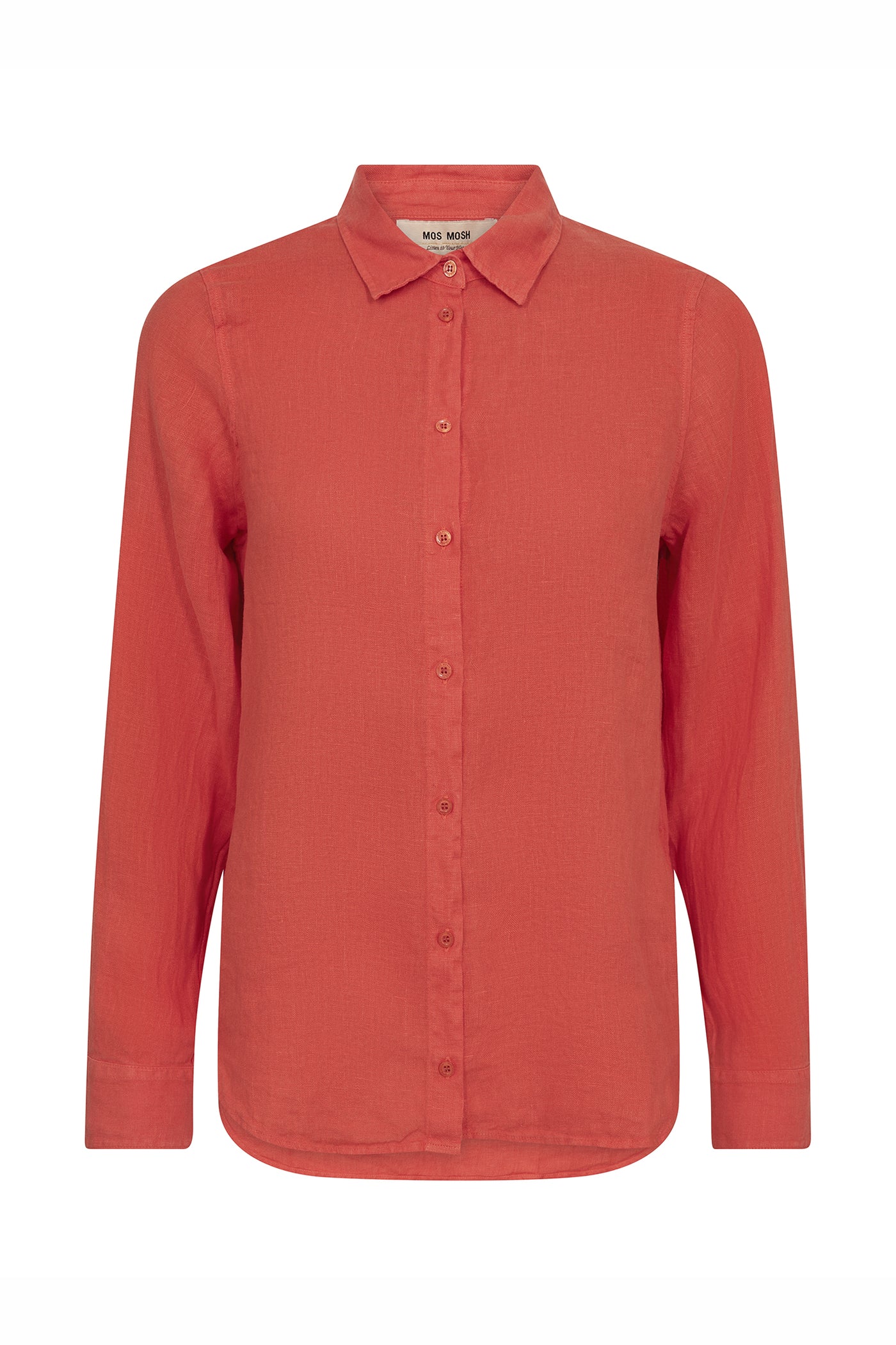 MMMartina Linen Shirt Spicy Orange - 178790
