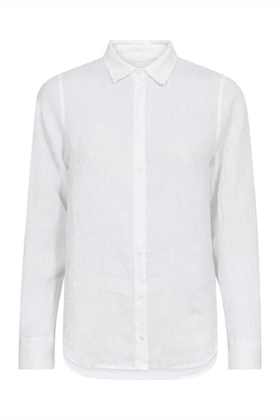 MMMartina Linen Shirt White - 178790 Thumbnail