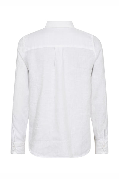 MMMartina Linen Shirt White - 178790 Thumbnail