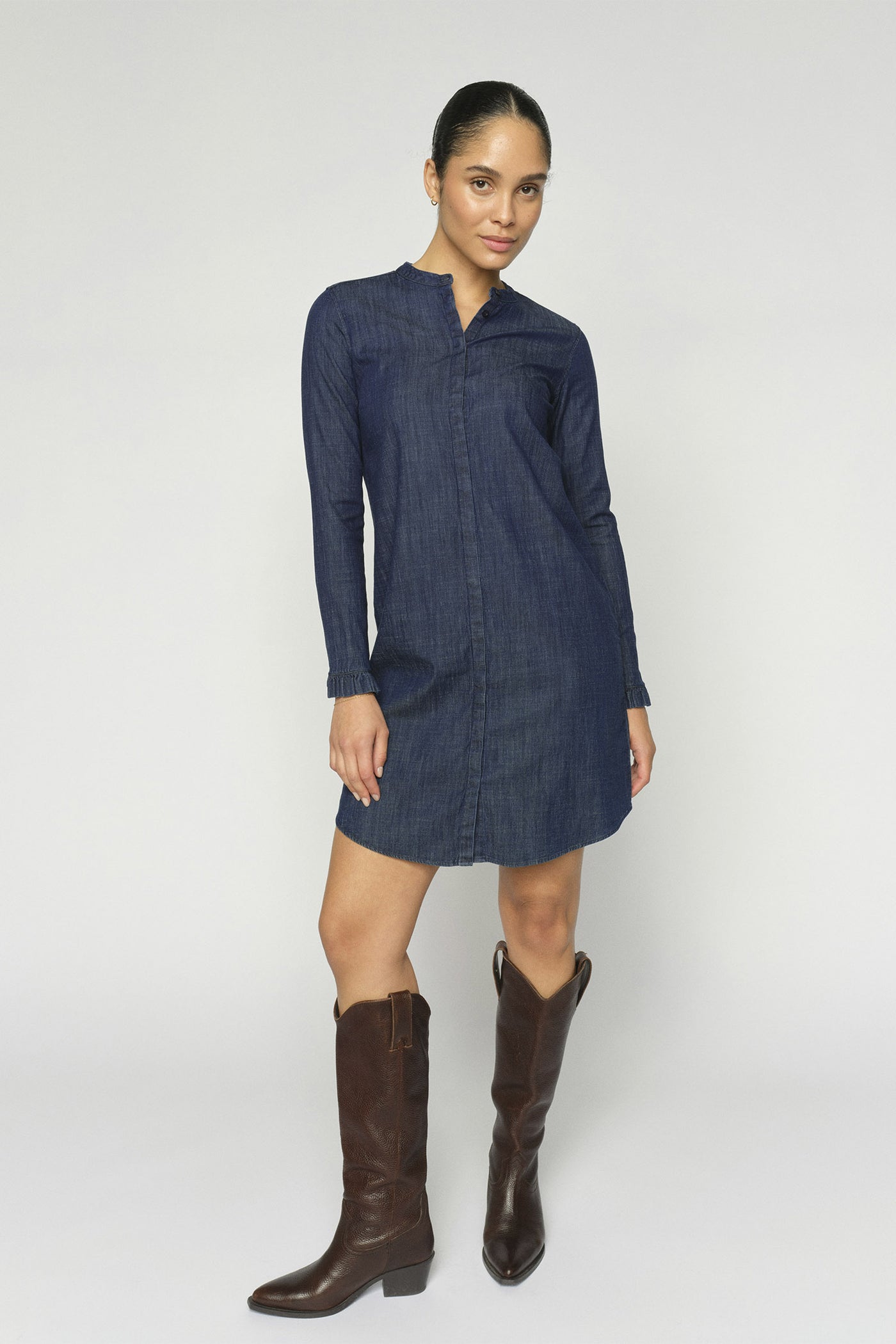 MMMattie Denim Dress DARK BLUE - 178070