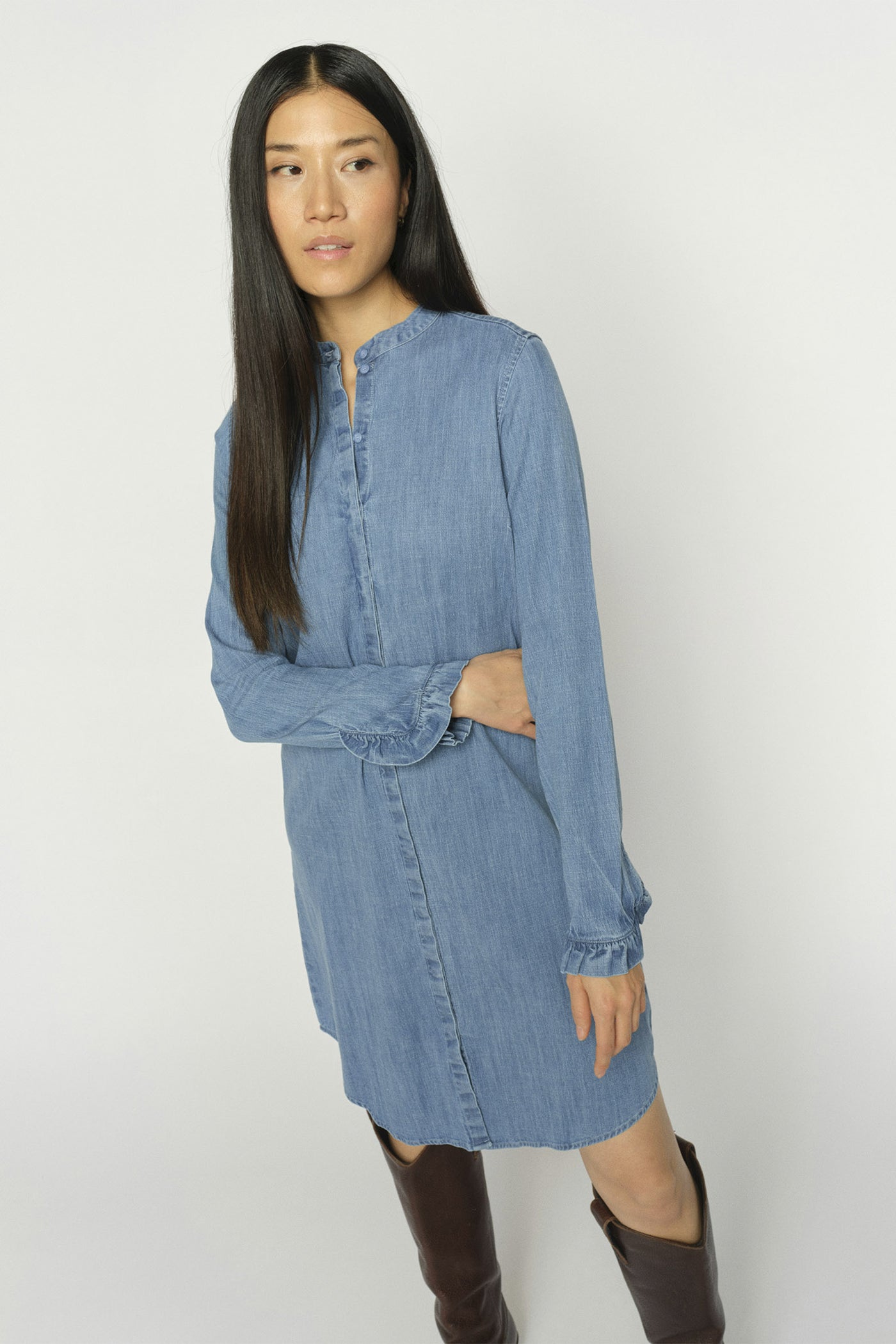 MMMattie Denim Dress Mid Blue - 178070
