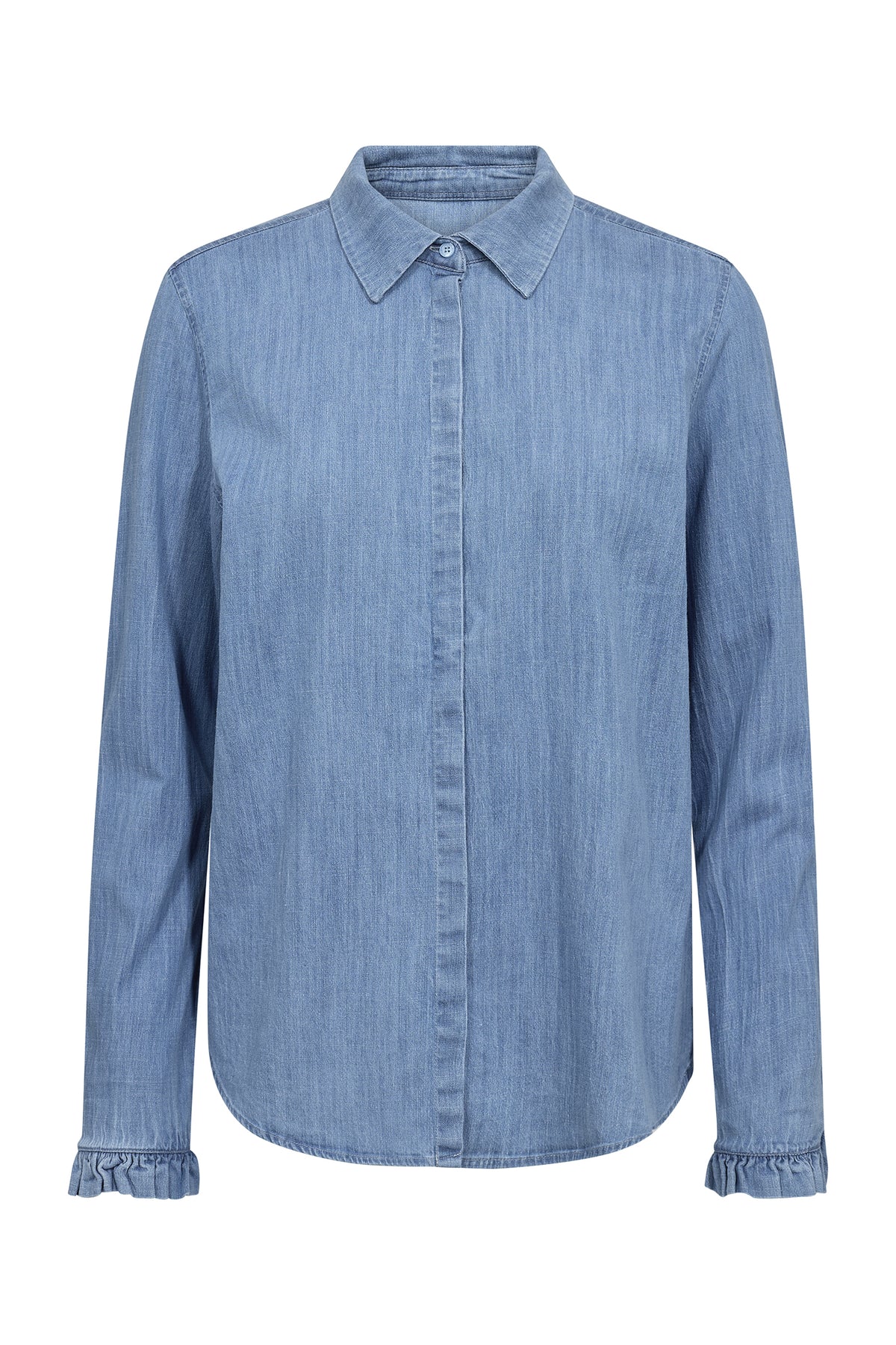 MMMattie Flip Denim Shirt Mid Blue - 168440