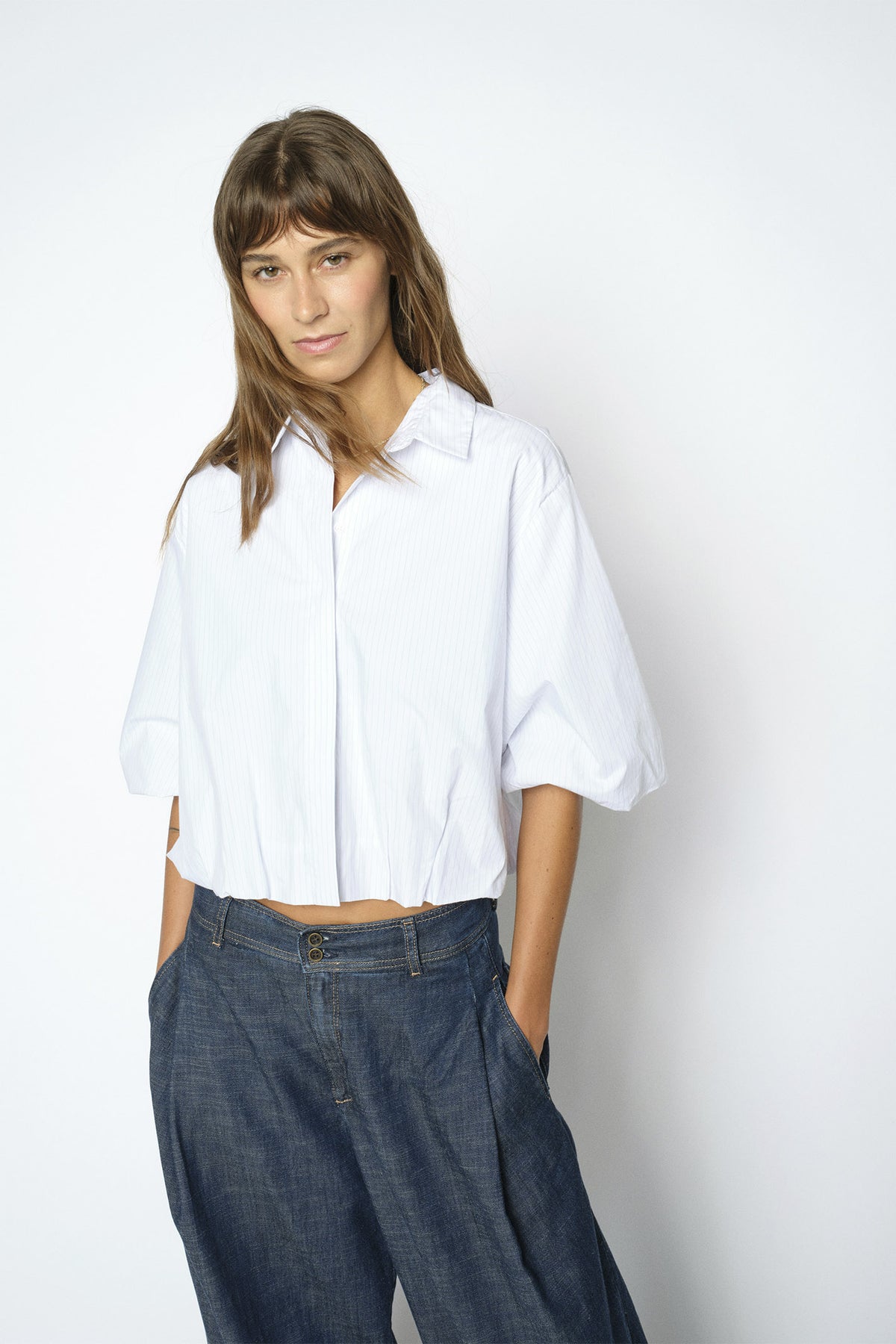 MMMaxime Nylah Shirt Bright White - 181930