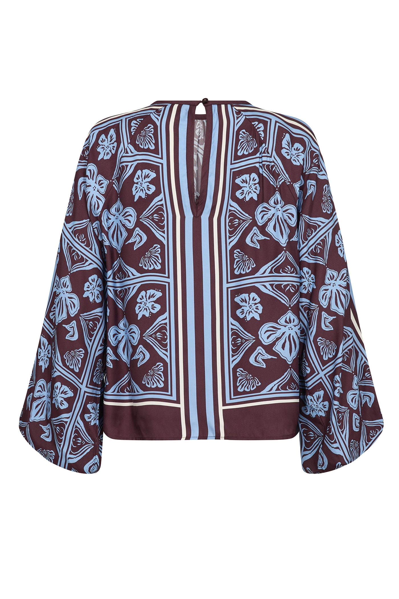 MMMilkey Linocut Blouse Port Royale - 181040