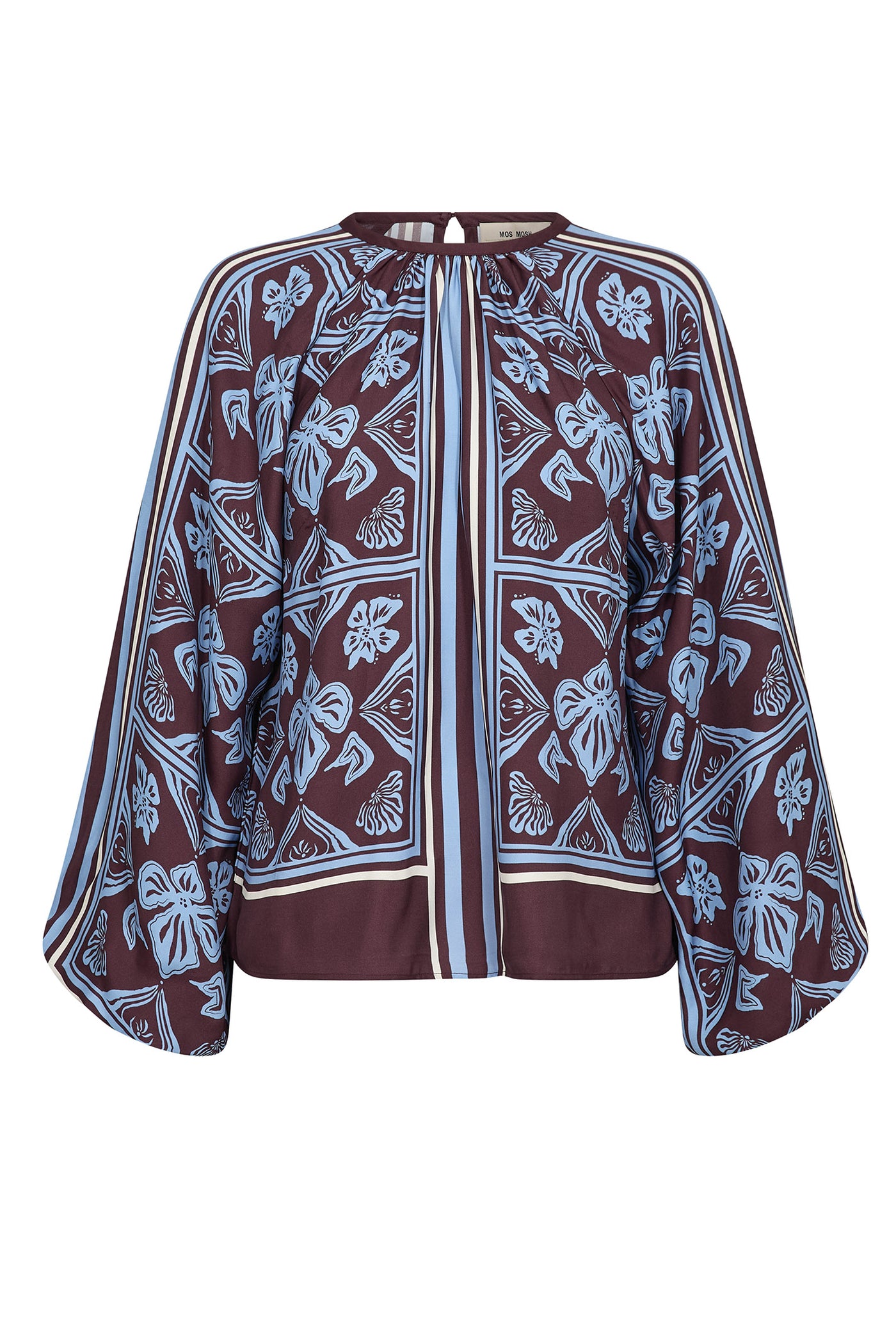 MMMilkey Linocut Blouse Port Royale - 181040