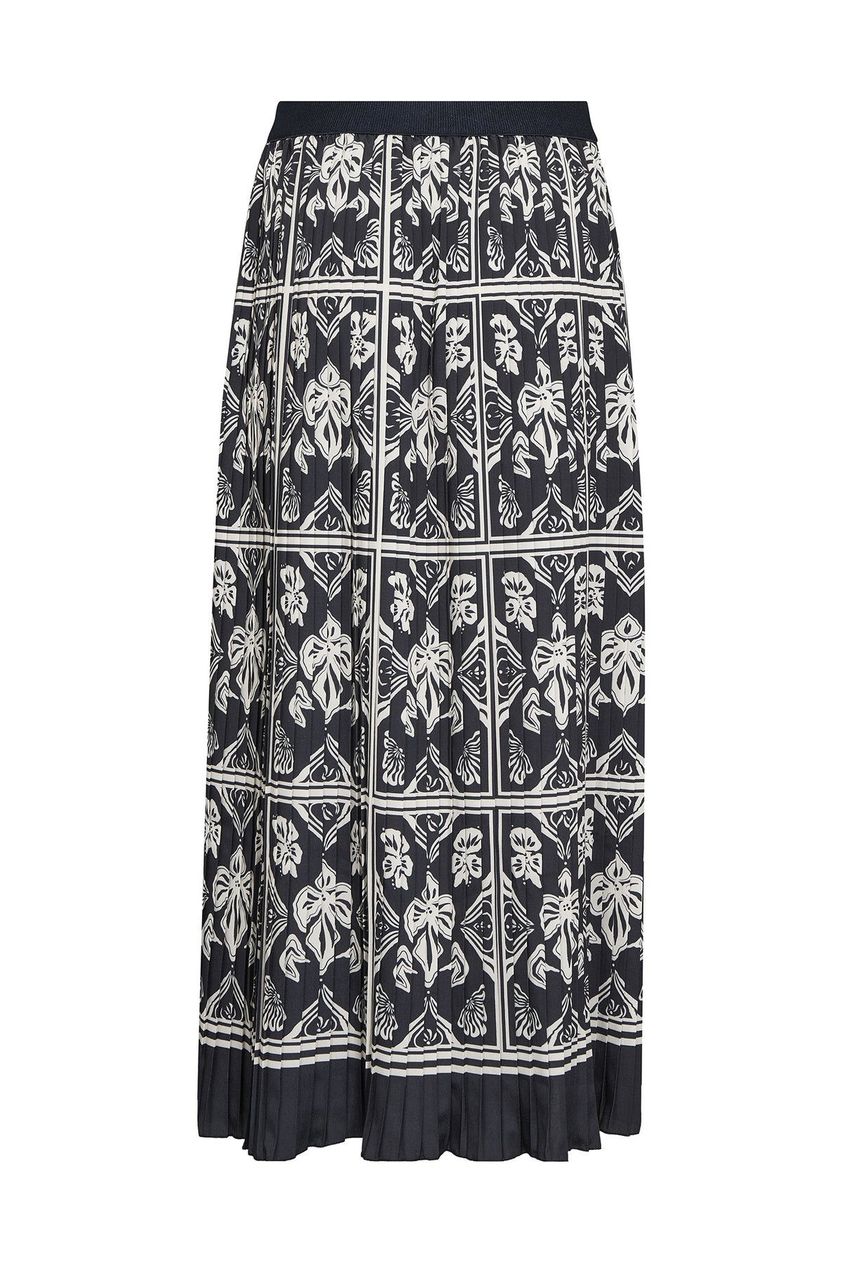 MMMorella Linocut Skirt Salute Navy - 181480