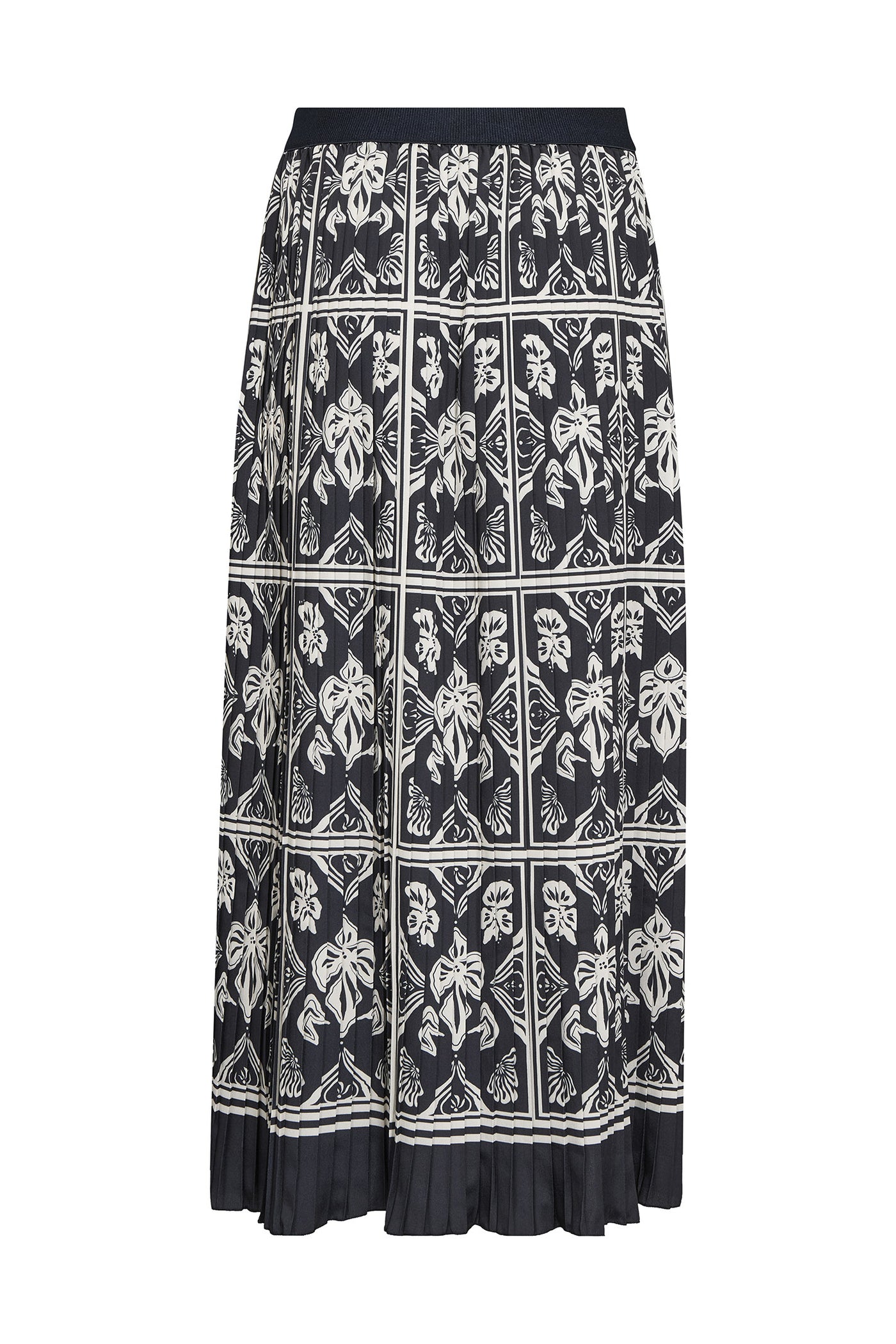 MMMorella Linocut Skirt Salute Navy - 181480