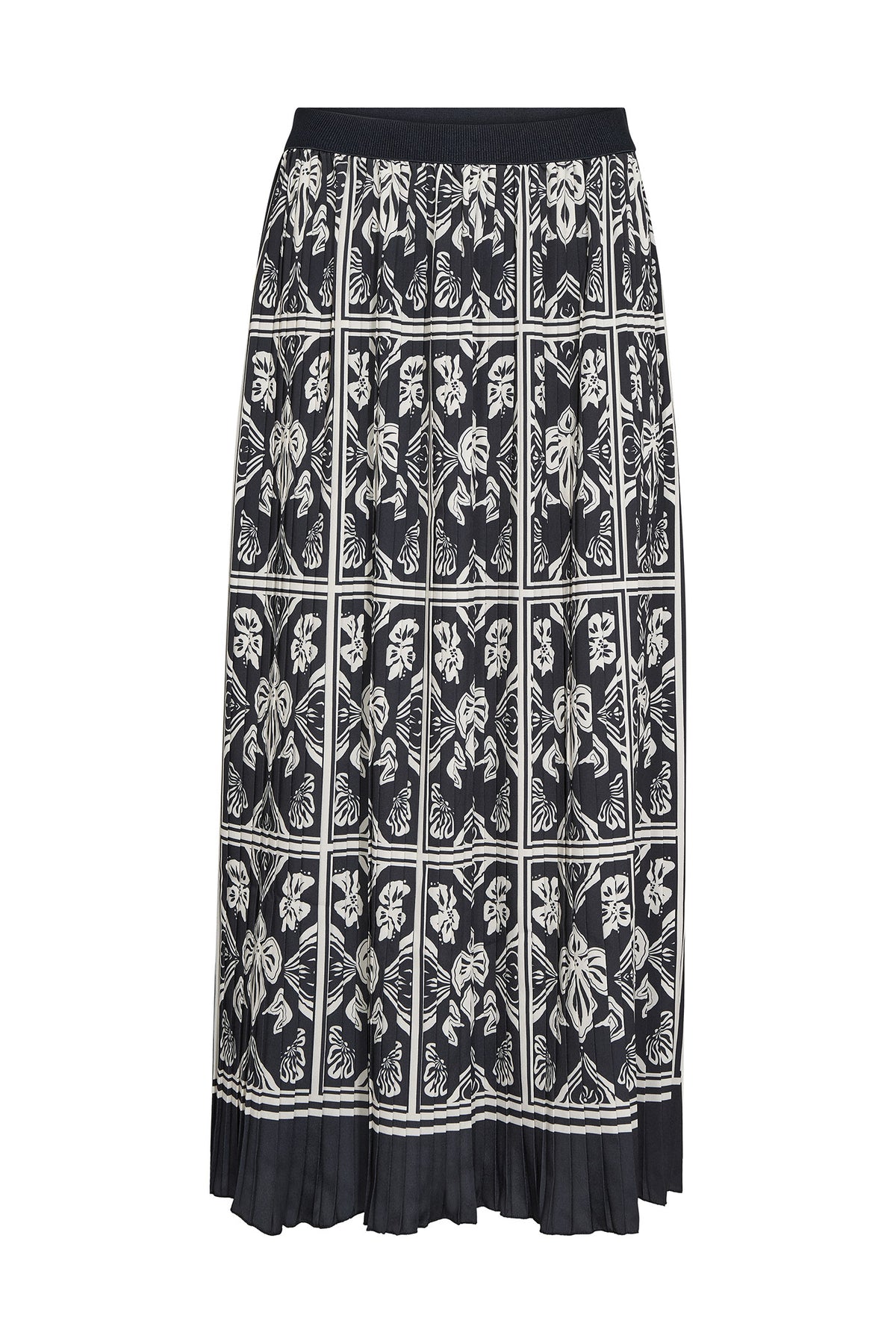 MMMorella Linocut Skirt Salute Navy - 181480