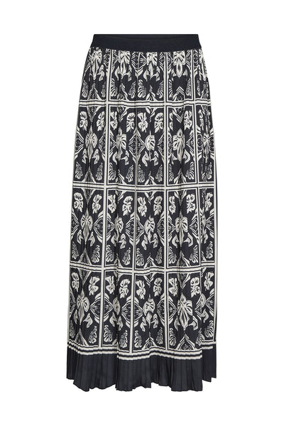 MMMorella Linocut Skirt Salute Navy - 181480 Thumbnail